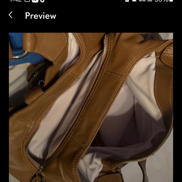 Leather Coach Purse - Picture 3 of 9